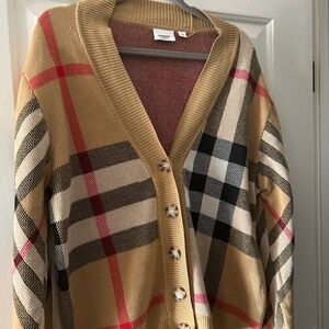 Burberry Check Cardigan